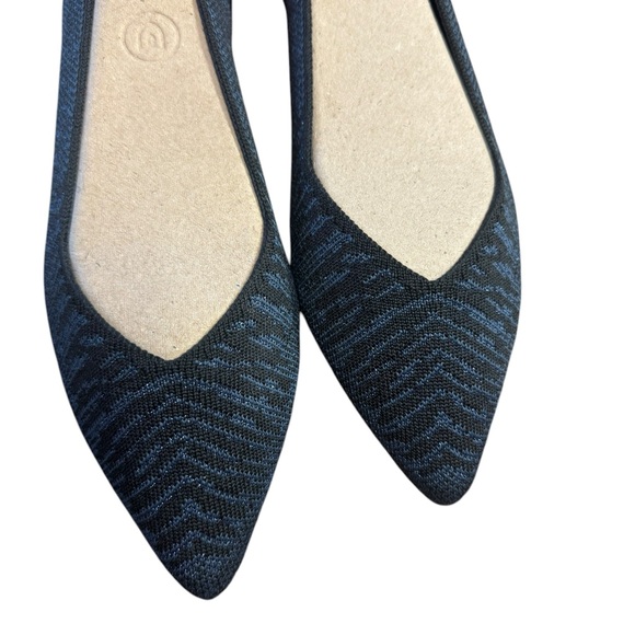 Rothy’s The Point Flat Blue Night Metallic 7.5 Retired - Picture 3 of 14